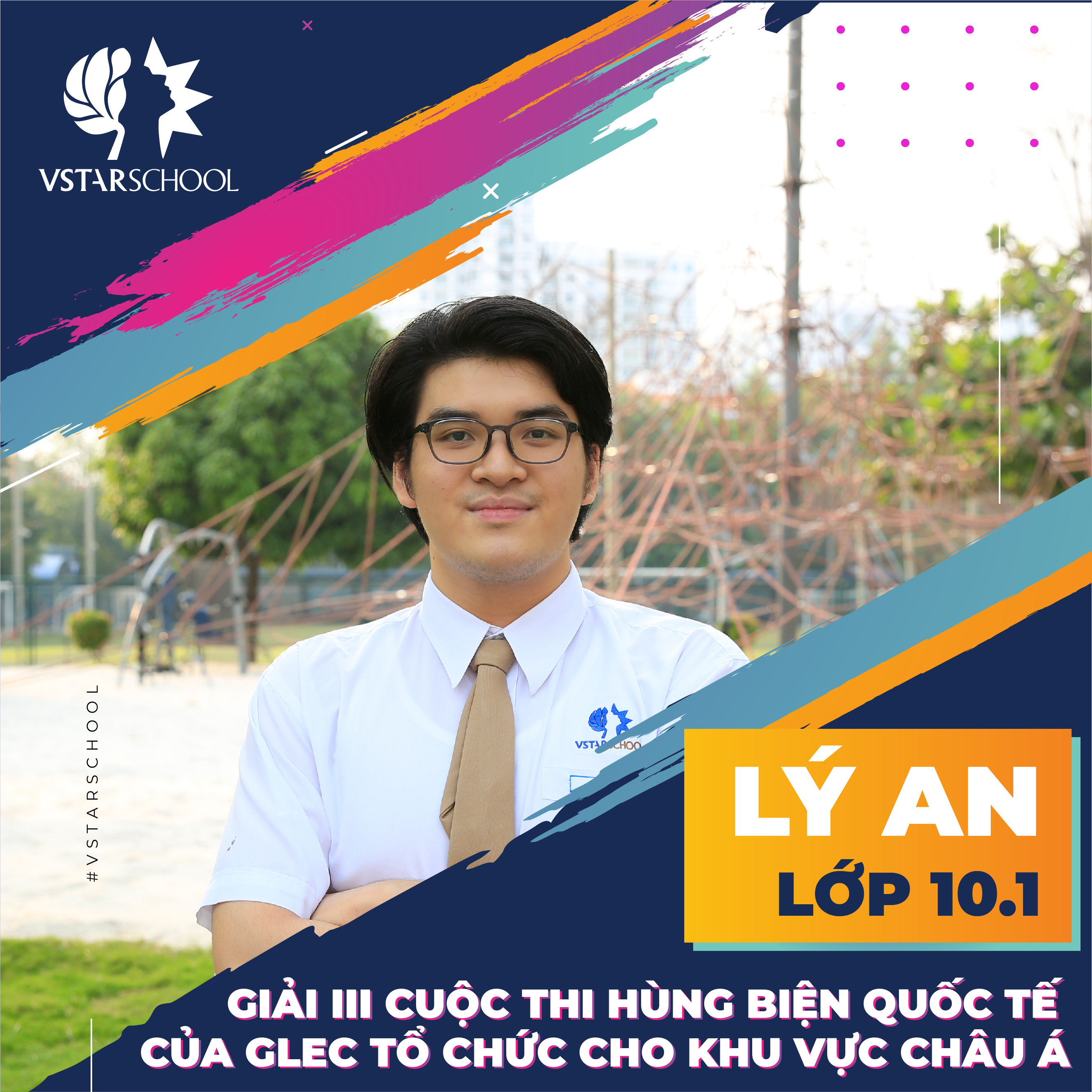 CHÚC MỪNG EM LÝ AN ĐẠT GIẢI III CUỘC THI HÙNG BIỆN QUỐC TẾ CỦA GLEC TỔ CHỨC CHO KHU VỰC CHÂU Á